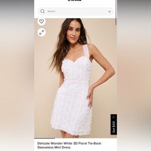 White lulus mini dress